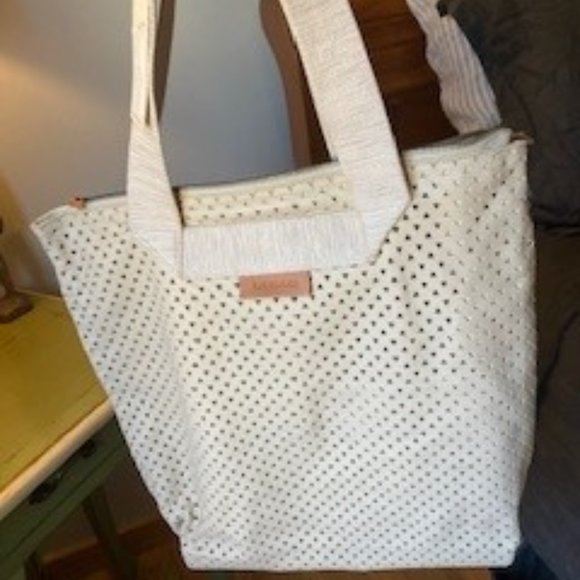 NWT Bibashops Webag Leather Tote Bag in Soft Pink/Blush OS Weather Resistant - Picture 3 of 5